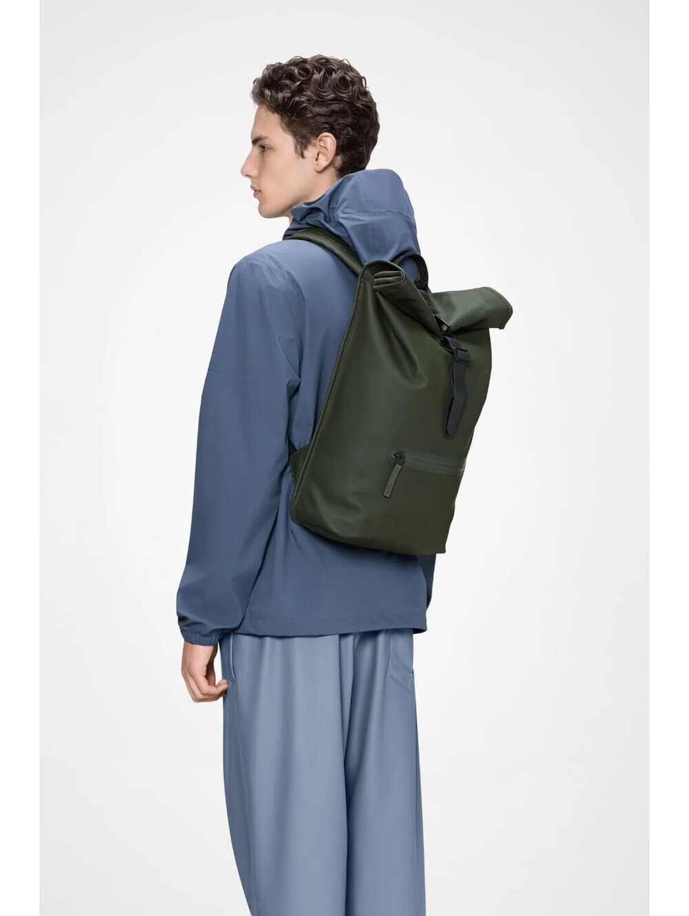 NWT Rains Evergreen Rolltop Rucksack